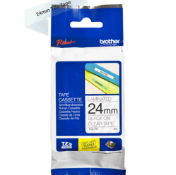 Taśma Brother 24mm czarna na czystym