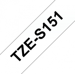 Taśma Brother 24mm czarna na czystym ADHESIVE TAPE