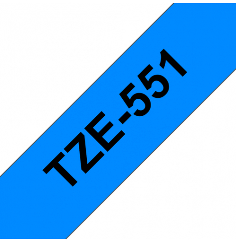 Taśma Brother 24mm czarna na niebieskim