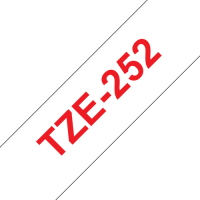 Taśma Brother 24mm czerwona na białym
