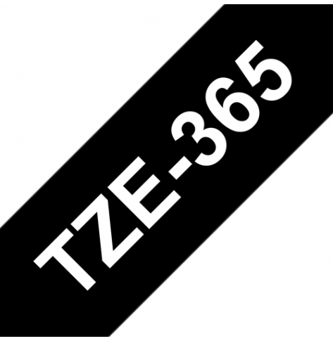 Taśma Brother 36mm biała na czarnym
