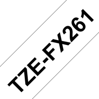 Taśma Brother 36mm czarna na białym elastyczna ID