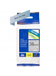 Taśma Brother 36mm czarna na srebrnym (MAT) TAPE/METALIC