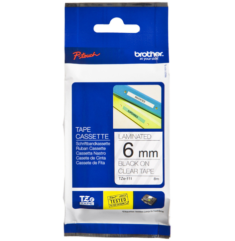 Taśma Brother 6mm Czarna