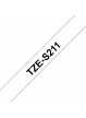 Taśma Brother 6mm czarna na białym ADHESIVE TAPE