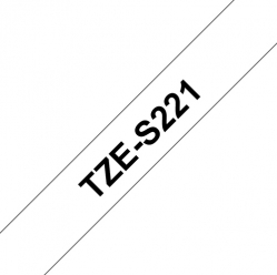 Taśma Brother 9mm czarna na białym ADHESIVE TAPE