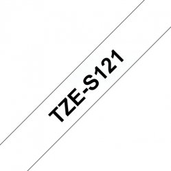 Taśma Brother 9mm czarna na czystym ADHESIVE TAPE