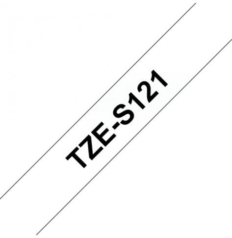 Taśma Brother 9mm czarna na czystym ADHESIVE TAPE