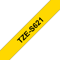 Taśma Brother 9mm czarna na żółtym ADHESIVE TAPE