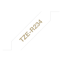 Taśma Brother 12mm Złota/Biała 