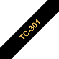Taśma Brother 12mm złota na czarnym