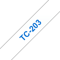Taśma Brother 12mm niebieska na białym