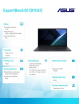 Laptop Asus ExpertBook B1 B1503CVA-S70249X 15.6 FHD i5-1335U 16GB 512GB Win11PRO 3YRS