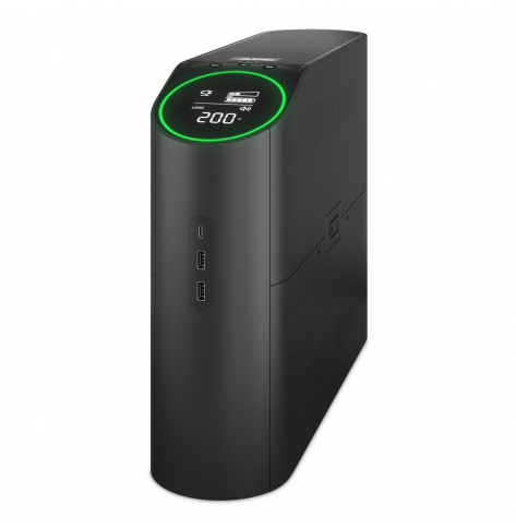 Zasilacz awaryjny APC BGM2200B-GR Back-UPS Pro, 2200VA/1320W, Tower, 230V, 4xSchuko, 2xIEC C13 outlets, RGB Lights, Pure Sine Wave, czarny