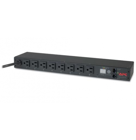 APC Rack PDU Metered 1U 15A 100 120V 8 5-15