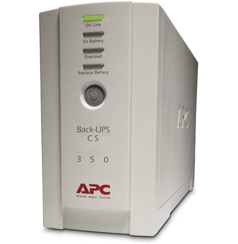 UPS APC Back-UPS CS BK350 NEMA 5-15 120V 210W 350VA USV US biały