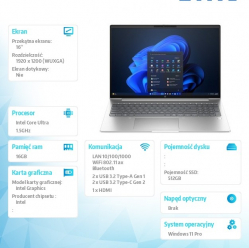 Laptop HP ProBook 4 G1i 16 WUXGAUltra 5-225U 16GB 512GB W11P 3Y 