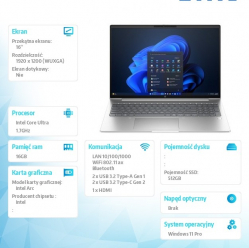 Laptop HP ProBook 4 G1i 16 WUXGA Ultra 5-225H 16GB 512GB W11P 3Y