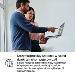 Laptop HP EliteBook 6 G1i 13 13.3 WUXGA Ultra 5-225U 16GB 512GB W11P 3Y Pike Silver 