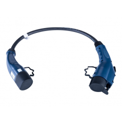 AKYGA Adapter for electric cars AK-EC-10 Type2 / Type1 32A 0.5m blue