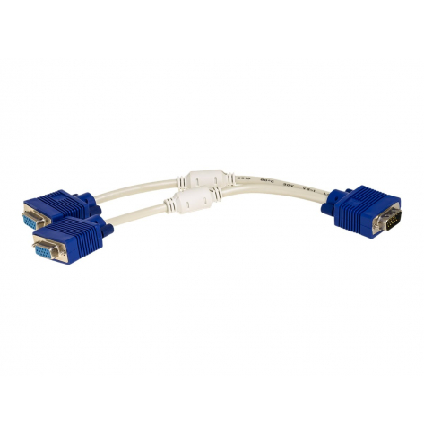 AKYGA Adapter z kablem AK-AD-20 VGA m / 2x VGA f 2x 15cm