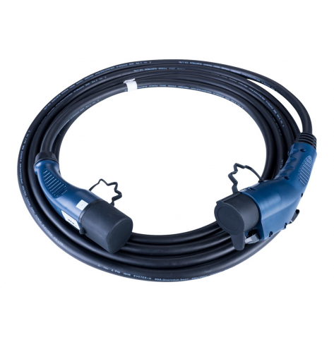 Kabel AKYGA AK-EC-08 zasilający do samochodów elektrycznych Type2 / Type1 32A 6m niebieski