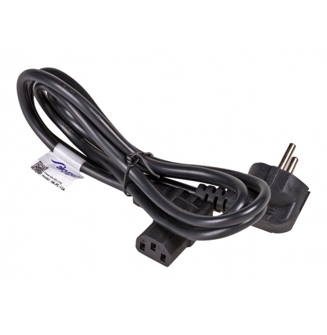 Kabel AKYGA zasilający AK-PC-12A angle CCA IEC C13 CEE 7/7 250V/50Hz 3m