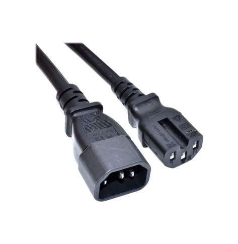 Kabel AKYGA zasilający AK-UP-06 IEC C14 C15 250V/50Hz 1.8m