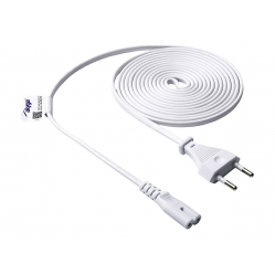 Kabel AKYGA zasilający for Notebook AK-RD-07A Eight CCA CEE 7/16 / IEC C7 3.0m white