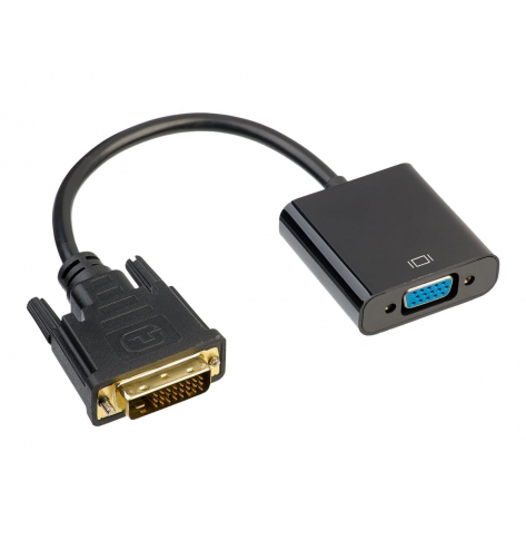 AKYGA Konwerter adapter z kablem AK-AD-50 DVI 24+1 pin m / VGA f 15cm