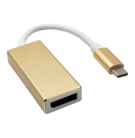 AKYGA Konwerter adapter z kablem AK-AD-56 USB type C m / DisplayPort f 15cm