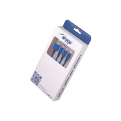 Kabel AKYGA USB AK-USB-27 USB A m / micro USB B m / USB type C m / Lightning m 1.2m