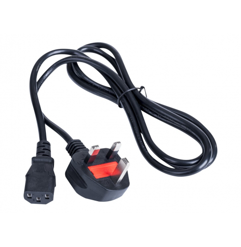 Kabel AKYGA zasilajacy AK-AG-01A brytyjski CCA BS 1363 Typ G / IEC C13 1.5 m UK
