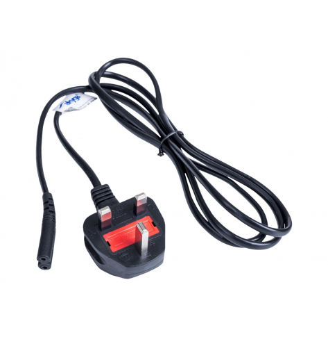 Kabel AKYGA zasilajacy AK-AG-03A brytyjski CCA BS 1363 Typ G / IEC C7 1.5 m UK