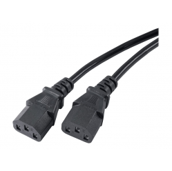 Kabel AKYGA zasilajacy AK-PC-04A rozdzielacz 2x IEC C13 CEE 7/7 250V/50Hz 1.8m