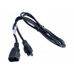 Kabel AKYGA zasilajacy do notebooka AK-NB-09A koniczynka CCA IEC C5 / C14 1.5 m