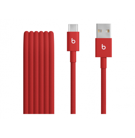 Kabel APPLE Beats USB-A to USB-C Woven 1.5m - Rapid Red