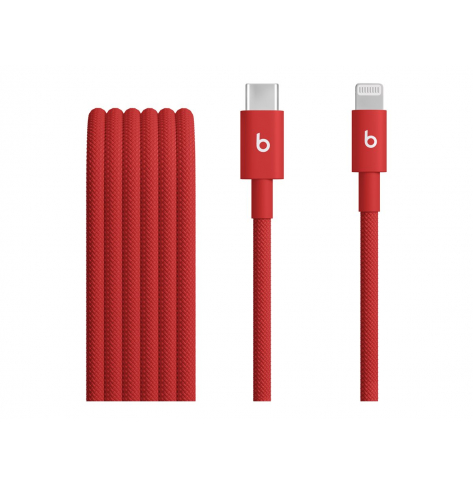 Kabel APPLE Beats USB-C to Lightning Woven 1.5m - Rapid Red