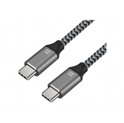 Kabel ART USB-C male - male 100W 5A ALU braided 2m oem