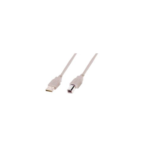 Kabel ASM AK-300102-018-E USB2,0 A m / B m 1,8m bezowy UL