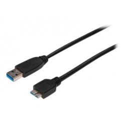Kabel ASM AK-300117-003-S ASSMANN USB 3.0 SuperSpeed Typ USB A/microUSB B M/M 0,25m