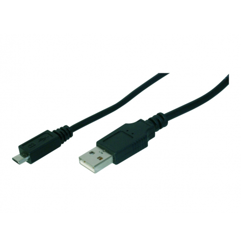 Kabel ASM AK-300127-010-S ASSMANN USB 2.0 HighSpeed Typ USB A/microUSB B M/M czarny 1m