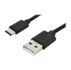 Kabel ASM AK-300136-018-S ASSMANN USB 2.0 HighSpeed Typ USB A/USB C M/M czarny 1,8m