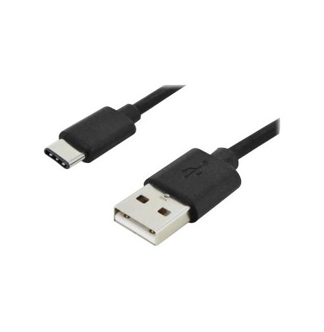 Kabel ASM AK-300136-018-S ASSMANN USB 2.0 HighSpeed Typ USB A/USB C M/M czarny 1,8m