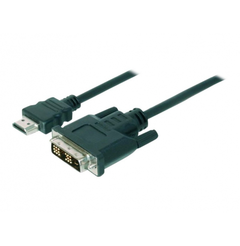 Kabel ASM AK-330300-030-S ASSMANN adapter HDMI 1.3 Standard Typ HDMI A/DVI-D (18+1) M/M czarny 3m