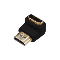 Kabel ASM AK-330502-000-S ASSMANN Adapter HDMI 2.0 HighSpeed z Ethernetem Typ HDMI A katowy/HDMI A M/z