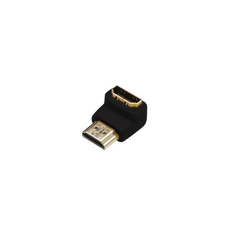 Kabel ASM AK-330502-000-S ASSMANN Adapter HDMI 2.0 HighSpeed z Ethernetem Typ HDMI A katowy/HDMI A M/z