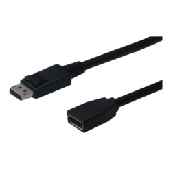 Kabel ASM AK-340200-020-S ASSMANN DisplayPort1.2 z zatrzaskiem Typ DP/DP M/z czarny 2m