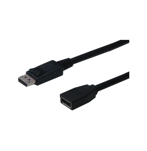 Kabel ASM AK-340200-020-S ASSMANN DisplayPort1.2 z zatrzaskiem Typ DP/DP M/z czarny 2m