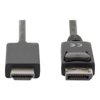 Kabel ASM AK-340303-020-S DisplayPort 1.2 z zatrzaskiem 4K UHD Typ DP/HDMI A M/M czarny 2m
